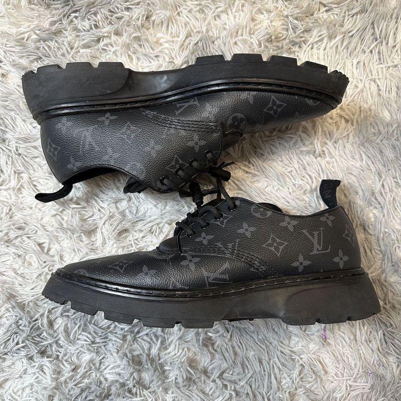 Louis Vuitton Louis Vuitton Black Monogram Thick-Soled Casual Sneakers -2 Size US 9.5 / EU 42-43 - 5 Thumbnail