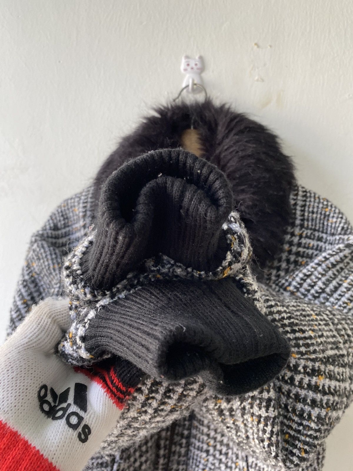 Japanese Brand × Le Grande Bleu (L.G.B.) SLY Japan Knit Wool Design Fur Zipper Jacket Size US L / EU 52-54 / 3 - 13 Thumbnail