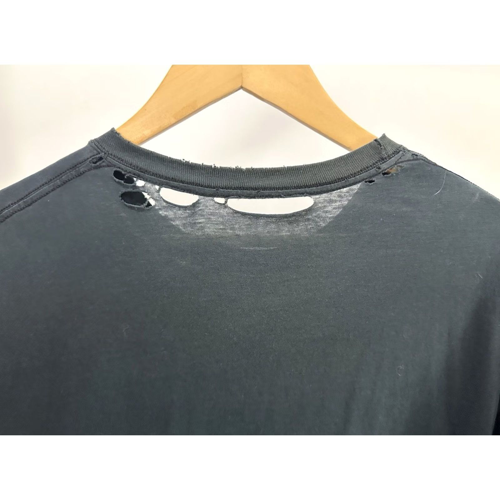 Vintage VTG Cotton T-Shirt XL Pocket Distressed Thrashed Worn Threadbare BOXY Grunge Size US XL / EU 56 / 4 - 5 Thumbnail