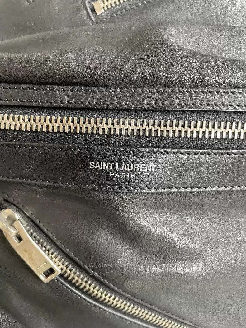 Saint Laurent Paris Saint Laurent Paris Leather Multiple Zippers Backpack i Size ONE SIZE - 6 Thumbnail