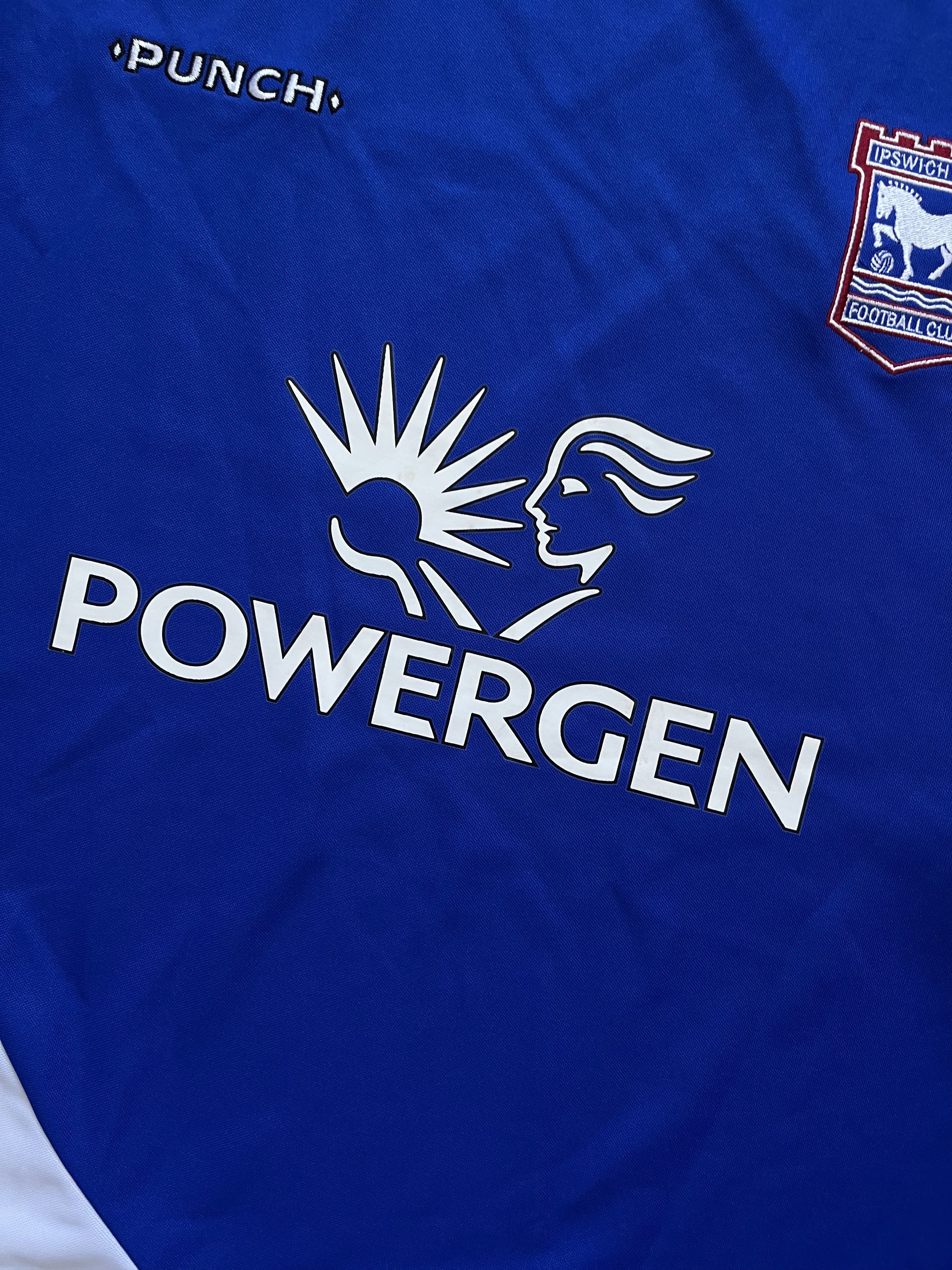 Vintage Ipswich Town 2005-2007 Home Long Sleeve Soccer Jesrsey Size US XL / EU 56 / 4 - 7 Thumbnail