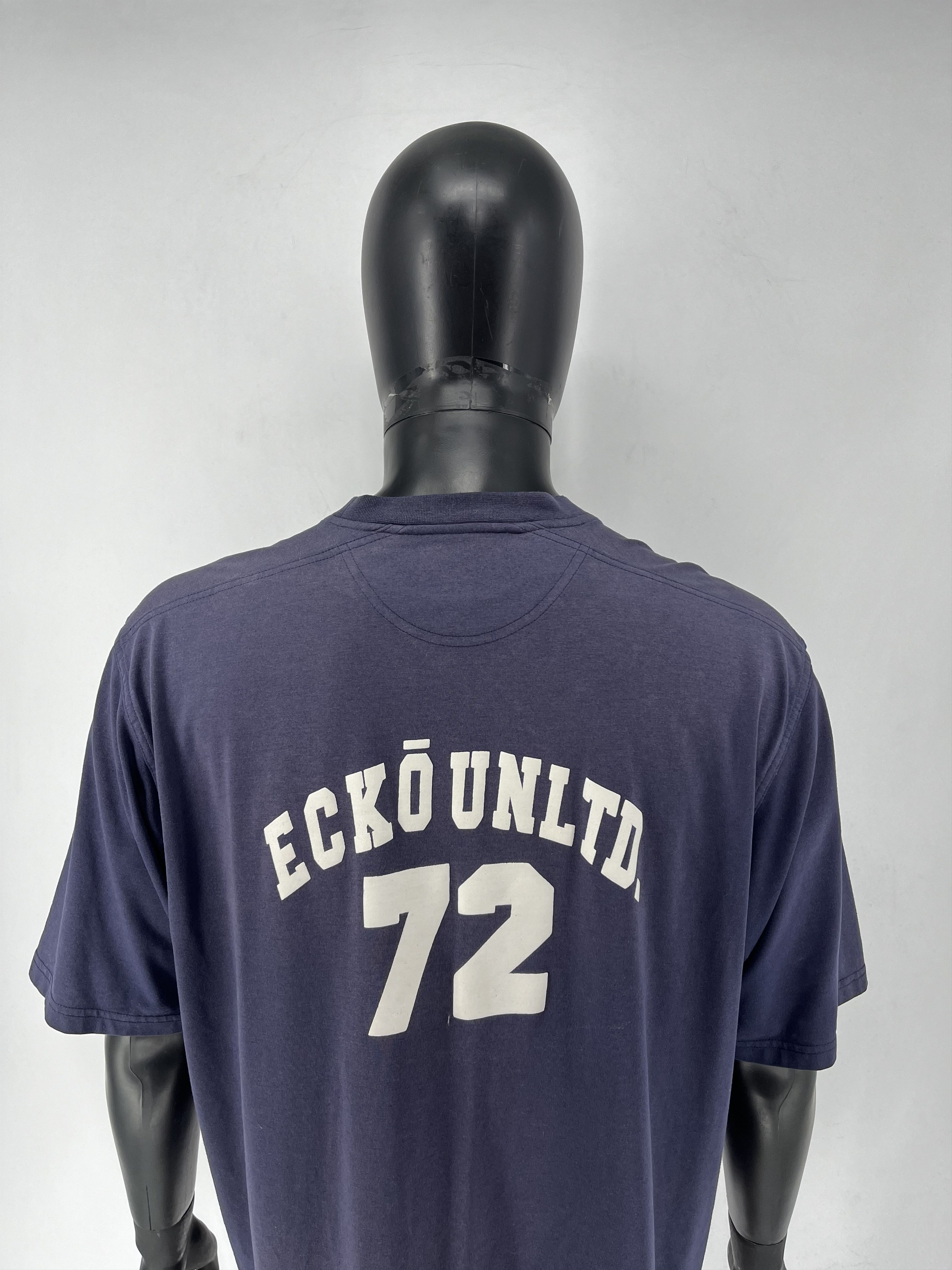 Ecko Unltd. Ecko Vintage Faded Rap Hip HoP T-Shirt Vintage Navy Tee Size US L / EU 52-54 / 3 - 10 Thumbnail