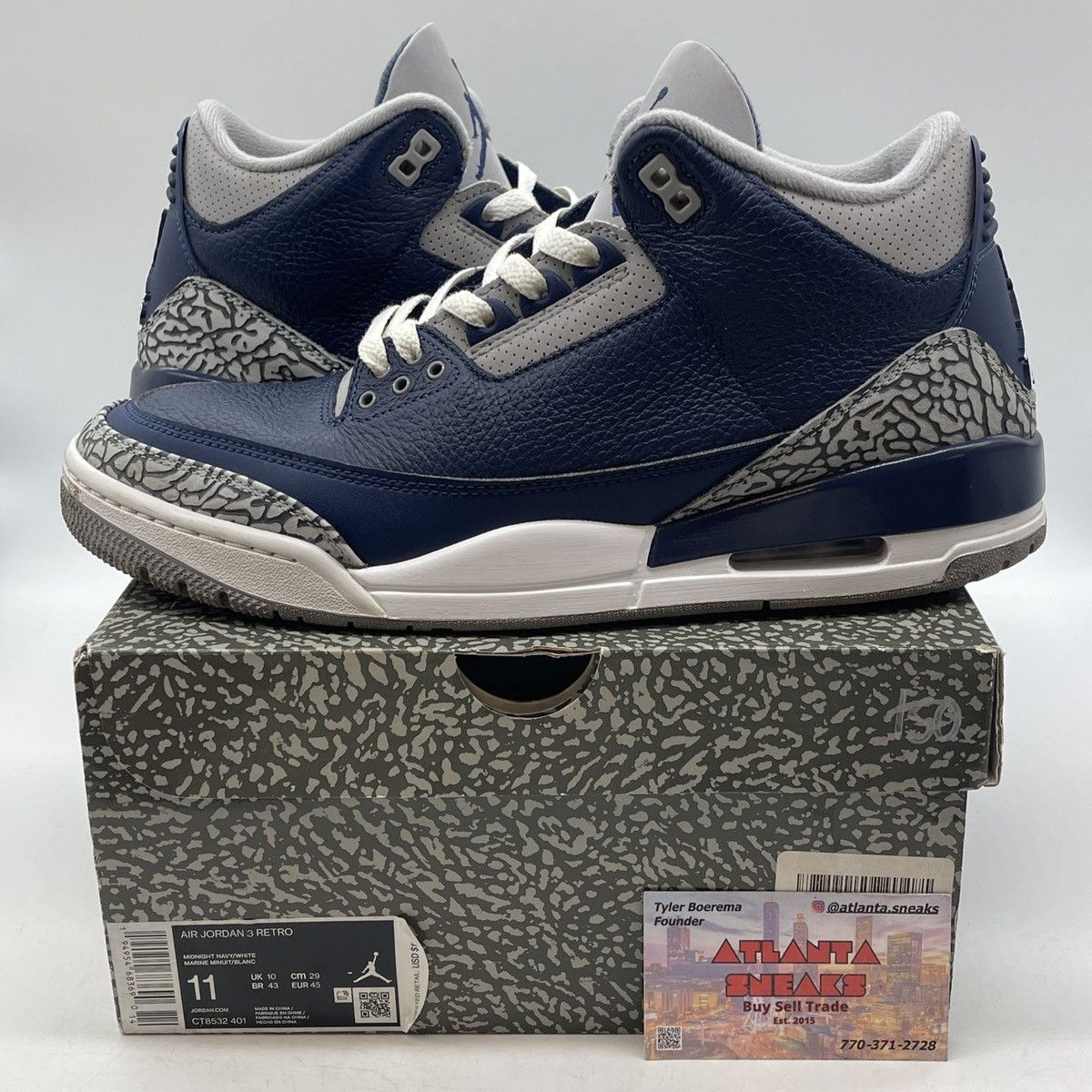 Jordan Brand Air Jordan 3 Georgetown Size US 11 / EU 44 - 1 Thumbnail