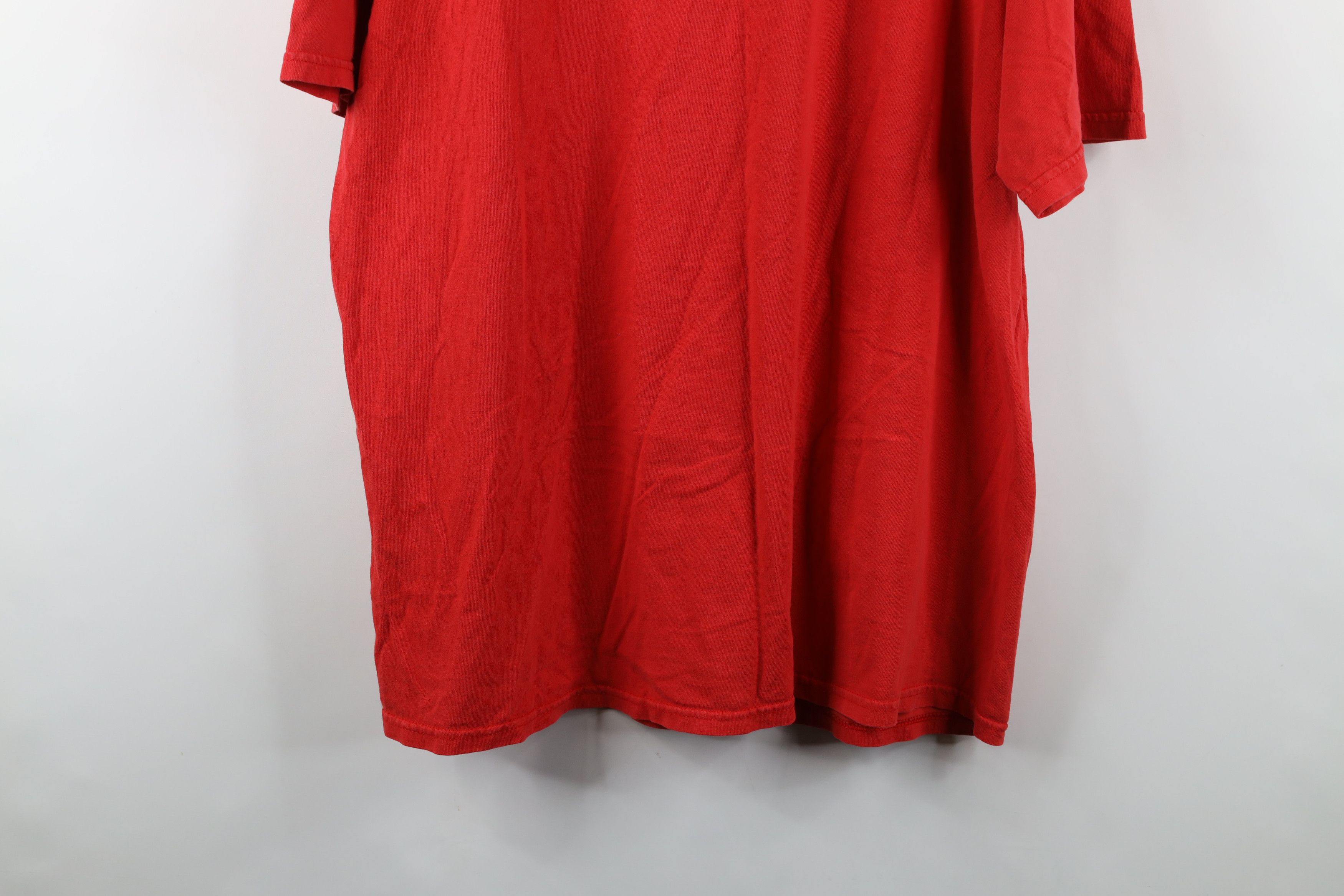 Vintage Vintage 90s Spell Script Ohio State University T-Shirt Red Size US XL / EU 56 / 4 - 12 Thumbnail