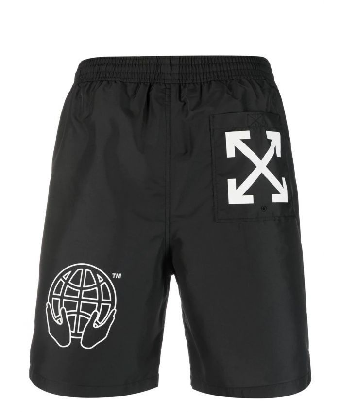 Off-White o1rshd1 Exact Opp Surfer Swimshorts in Black Size US 36 / EU 52 - 2 Thumbnail