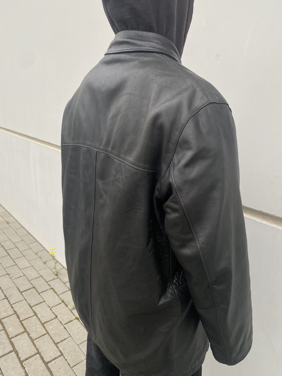 Burberry Vintage Burberry Leather Car Coat Nova Check Black Size US XXL / EU 58 / 5 - 9 Thumbnail