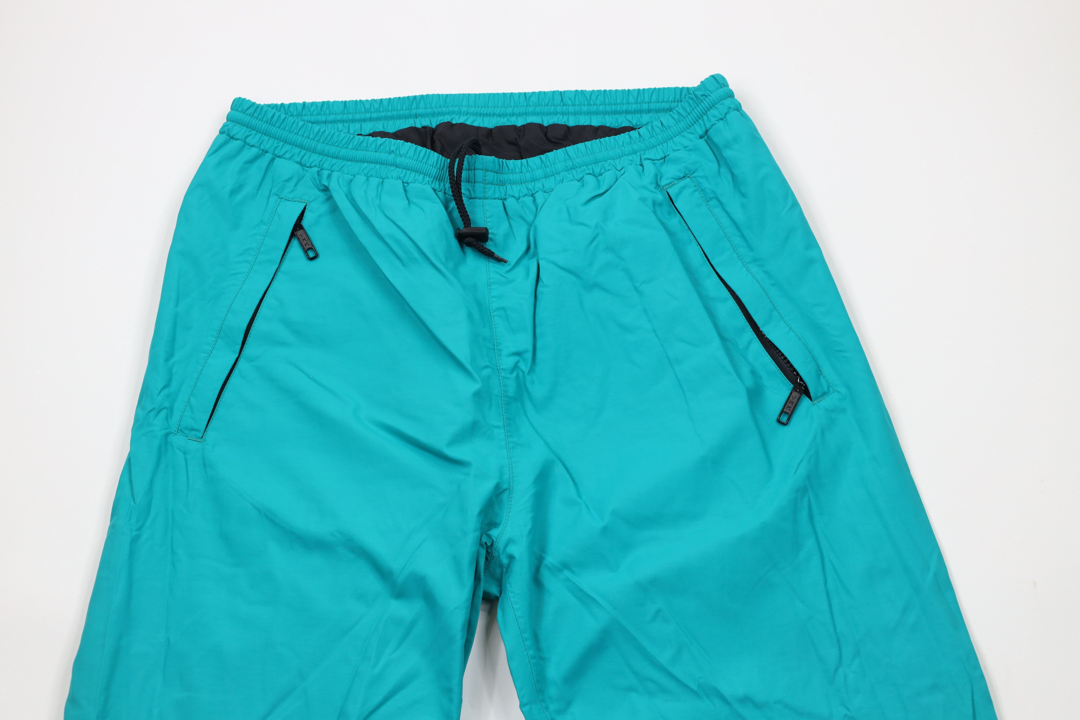 Eddie Bauer × Vintage Vintage 90s Eddie Bauer Waterproof Rain Jogger Pants Teal Size US 32 / EU 48 - 2 Thumbnail