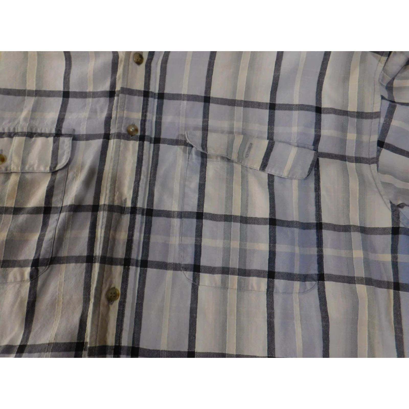 Vintage Panhandle Slim Button-Up Shirt Mens L Blue Plaid Western Snap Front Size US L / EU 52-54 / 3 - 6 Thumbnail