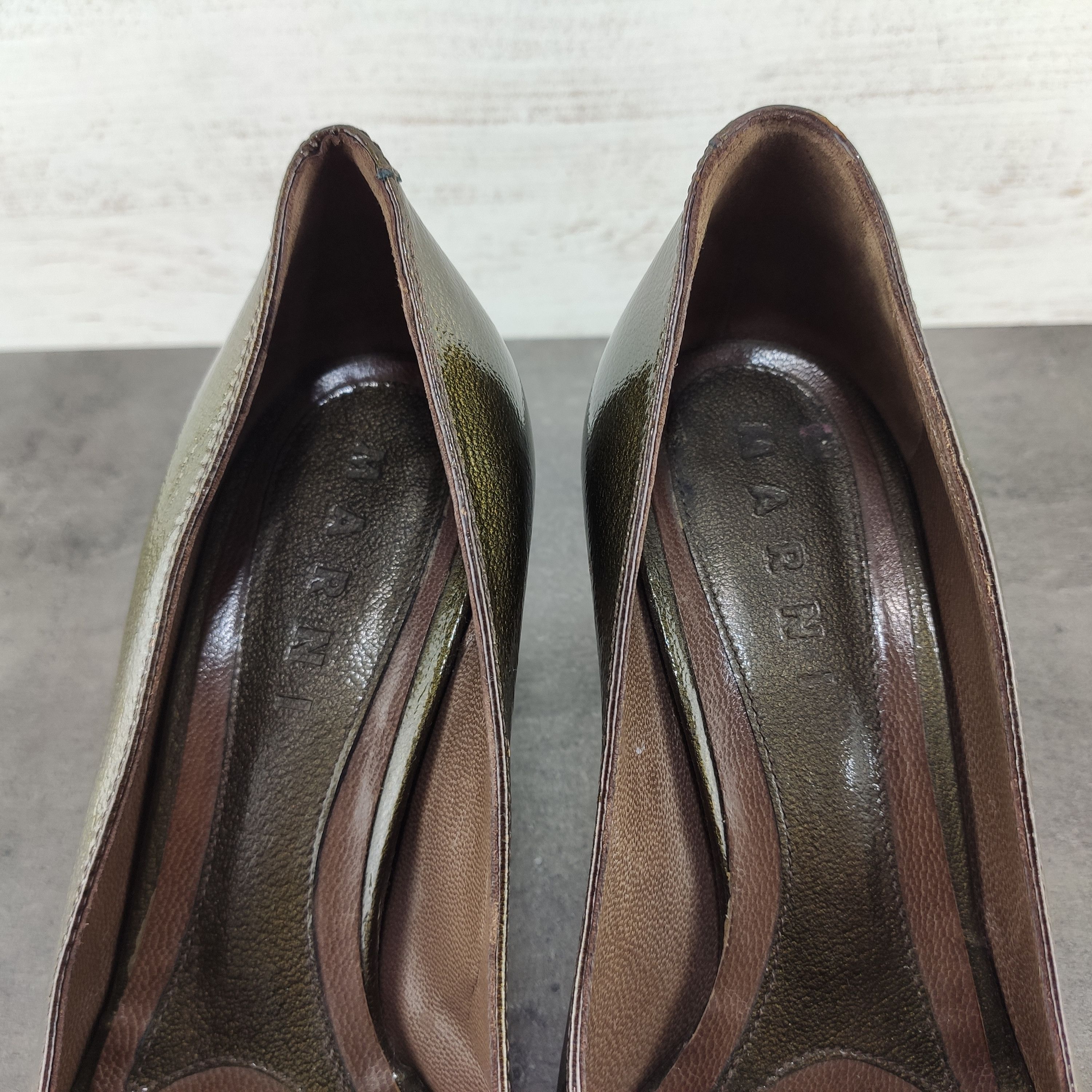 Marni Marni green patent leather heels 37.5 Size US 7.5 / IT 37.5 - 9 Thumbnail