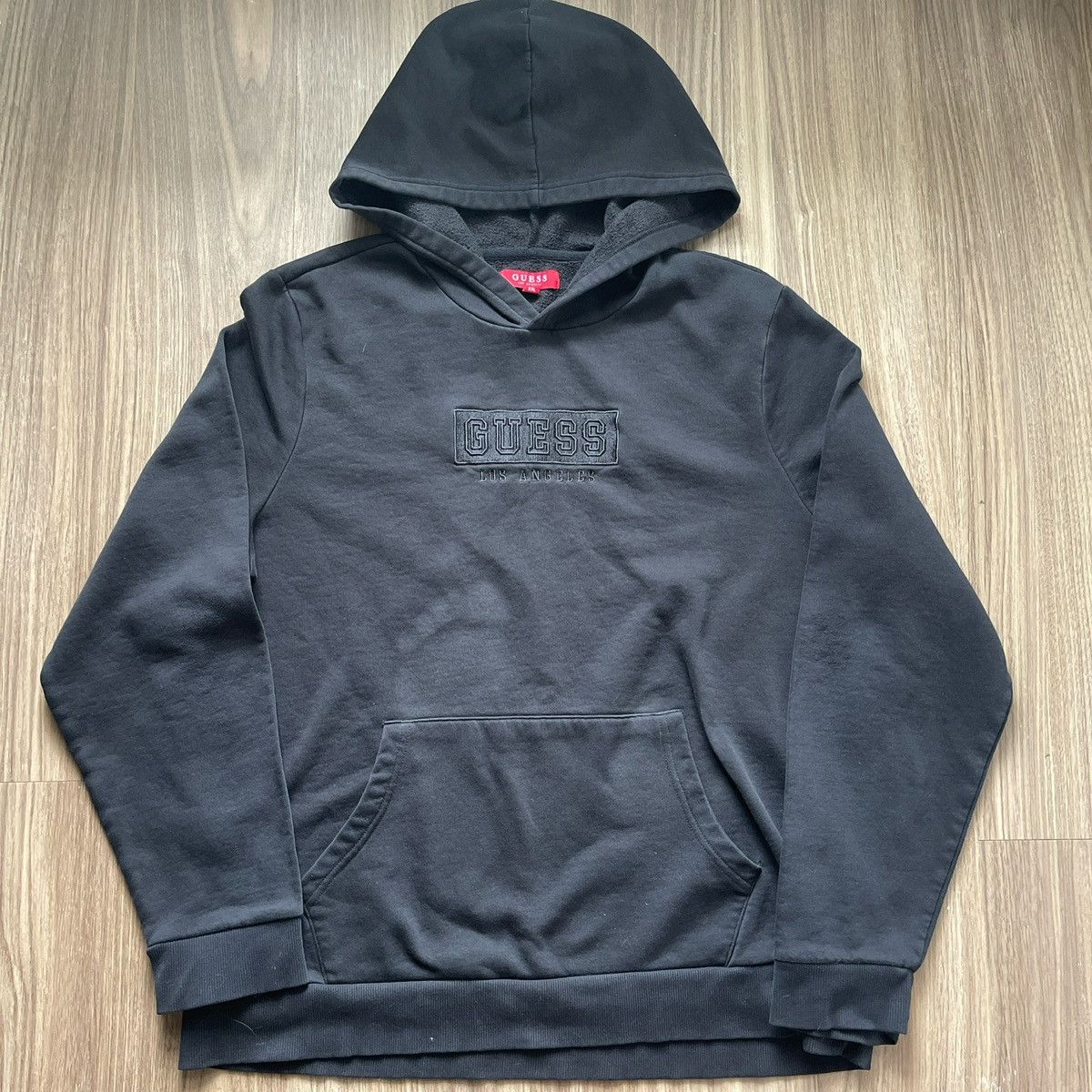 Guess Vintage Guess Box Logo Hoodie Size US XL / EU 56 / 4 - 2 Thumbnail