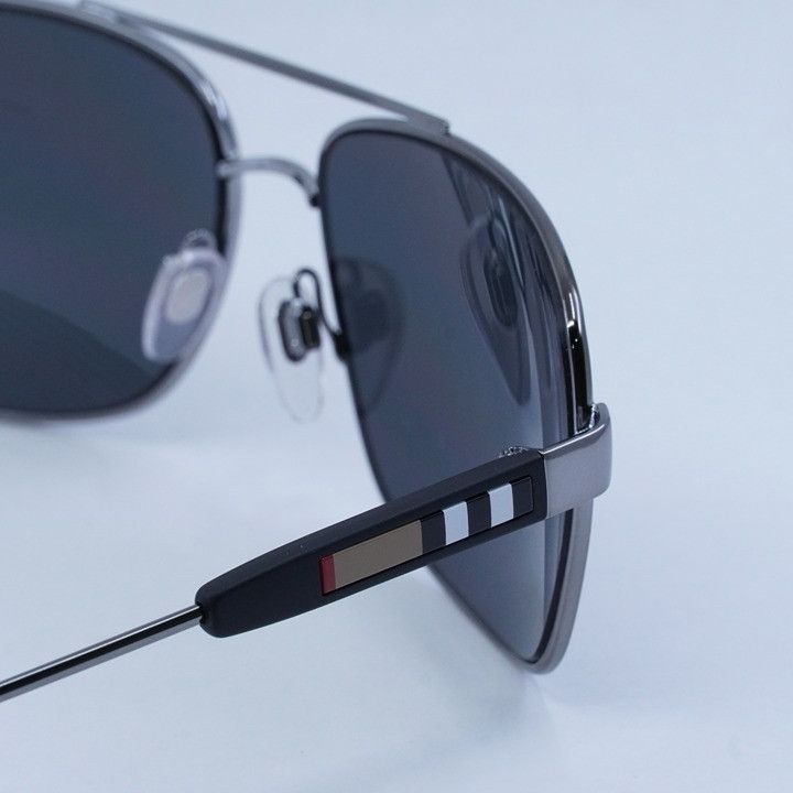 Burberry Burberry BE3074 100387 Sunglasses Gunmetal Rectangle Frame Size ONE SIZE - 3 Thumbnail