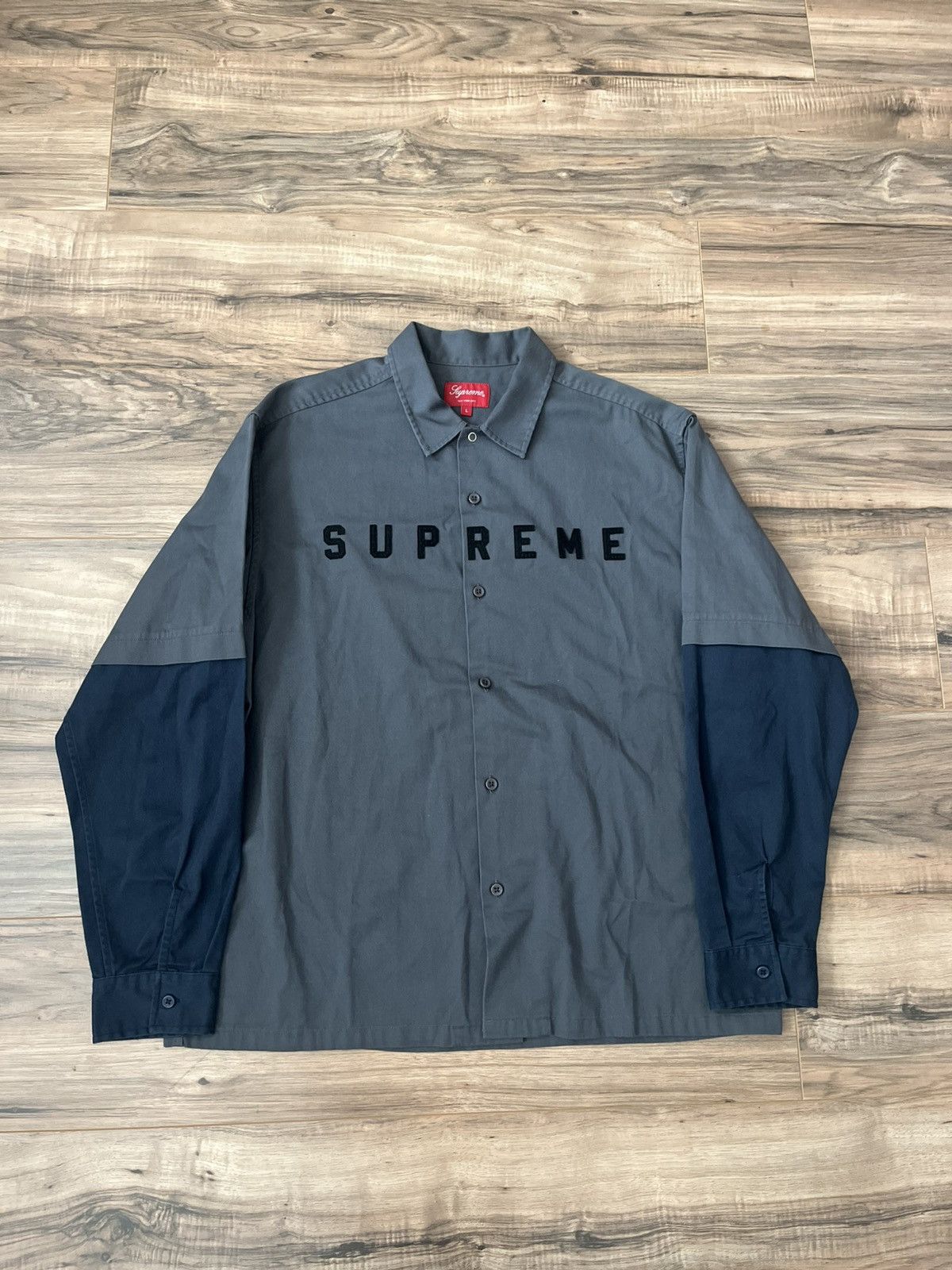 Supreme Supreme 2-Tone Work Shirt Size US L / EU 52-54 / 3 - 1 Thumbnail
