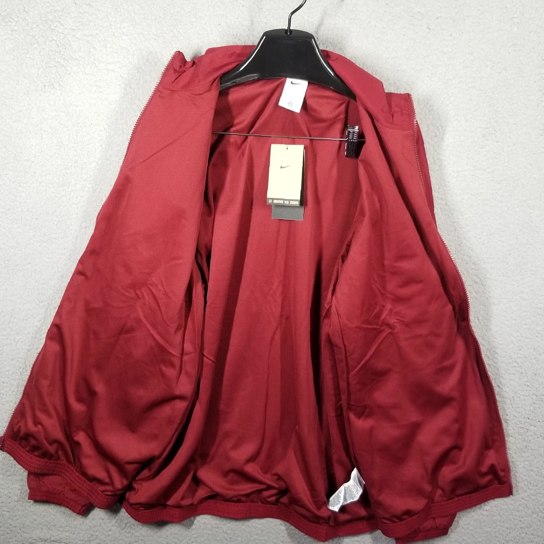 Nike Nike Men Large Red Puffer Windbreaker Jacket Water Repellent 2020s Sports Raincoat Size US L / EU 52-54 / 3 - 3 Thumbnail