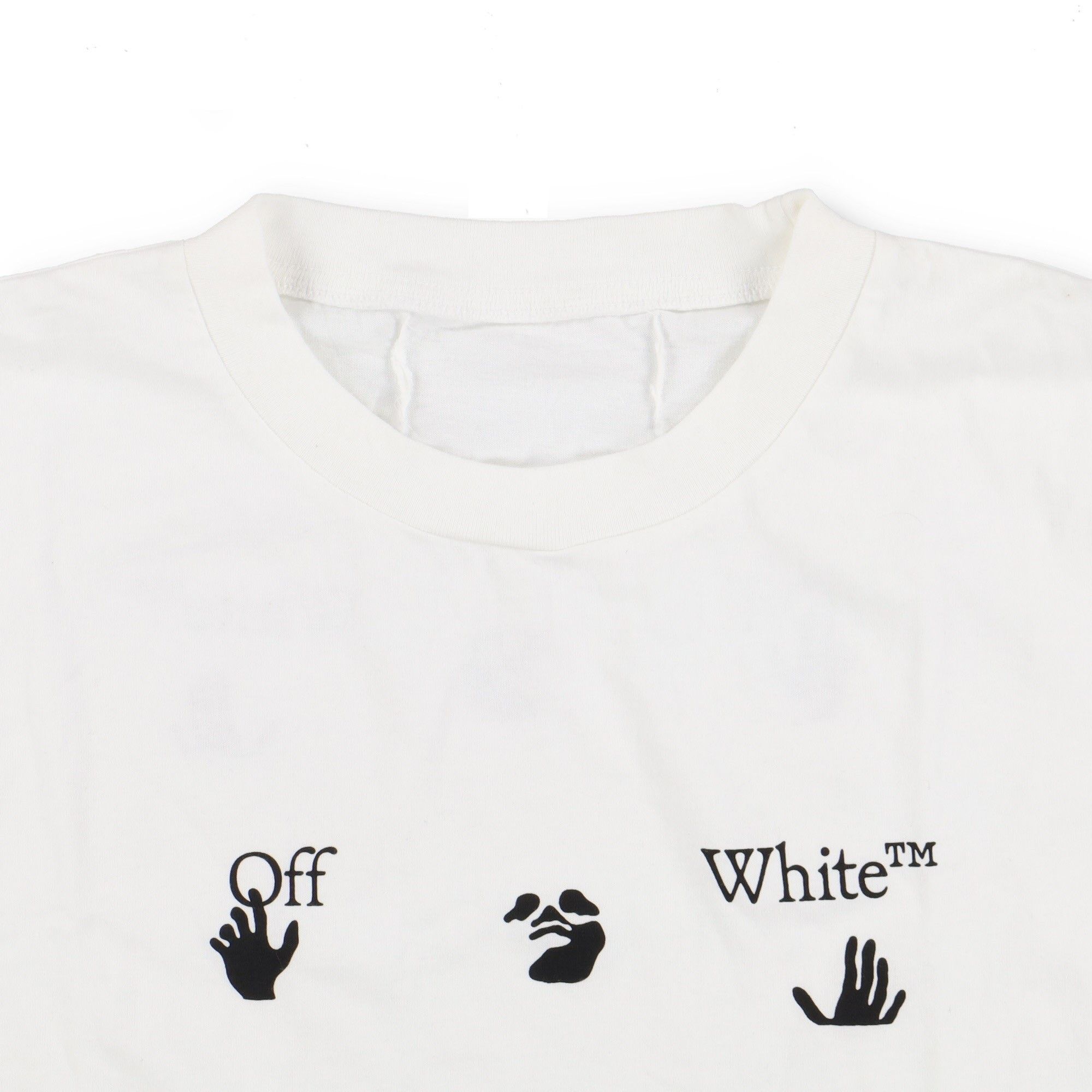 Off-White White Swimming Man Big Logo T-Shirt Size L / US 10 / IT 46 - 5 Thumbnail
