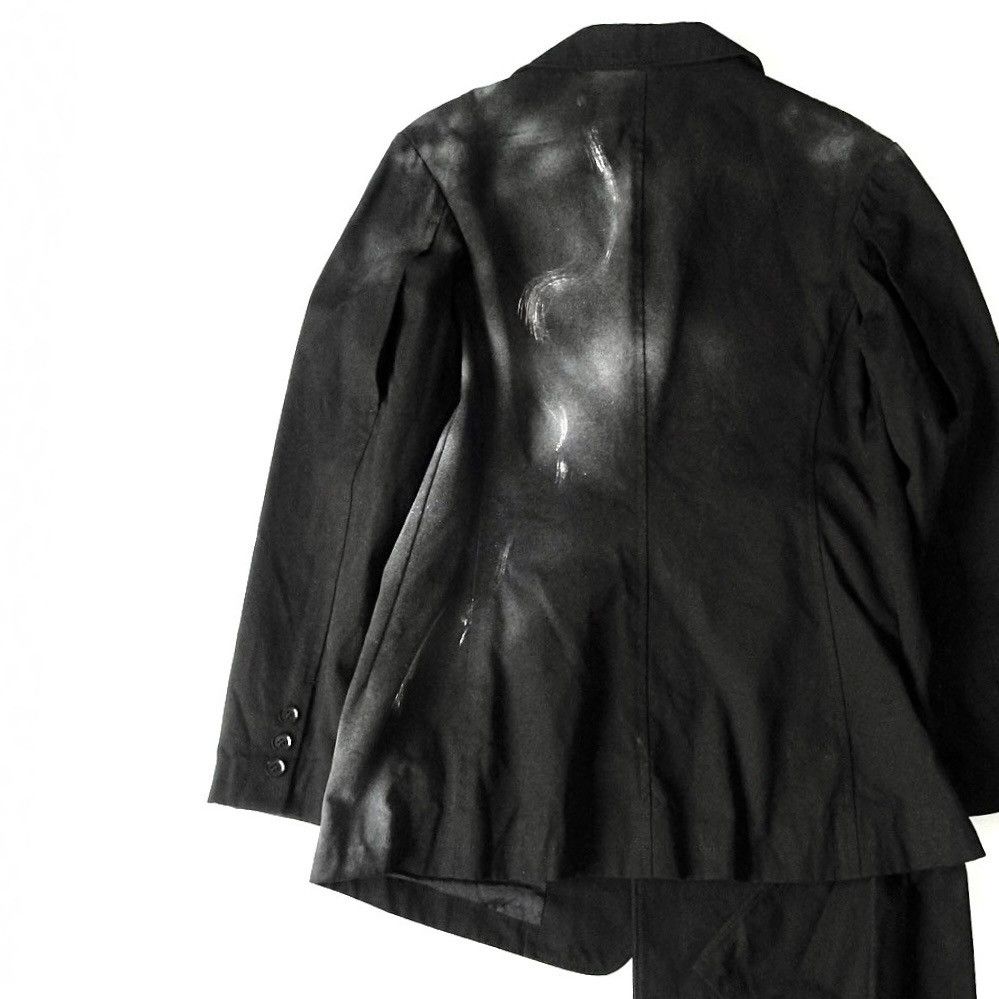 Yohji Yamamoto Yohji Yamamoto +Noir AW18 Smoke Paint Jacket Size M / US 6-8 / IT 42-44 - 5 Thumbnail