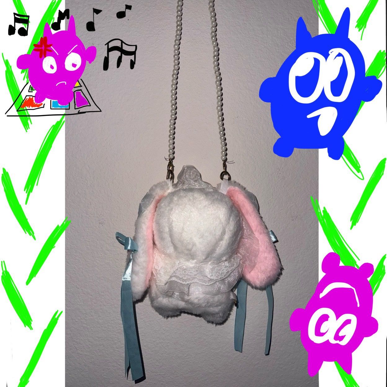 Other × Vintage Bunny Bag Y2K Womens Accessory Pearl Shoulder Bag Fairy Size ONE SIZE - 8 Thumbnail