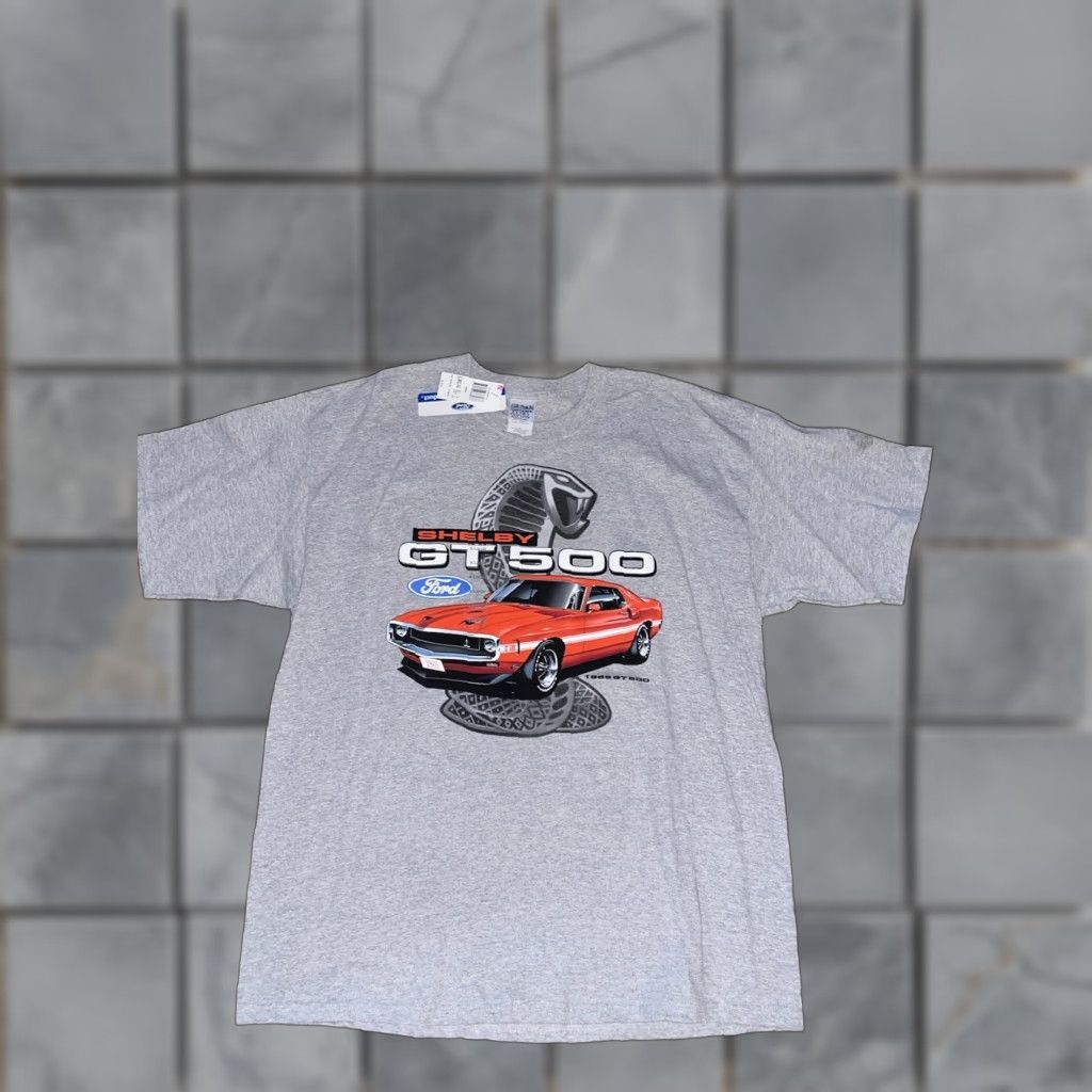 Ford VINTAGE Ford Mustang GT-500 T-Shirt Gray XL BNWT Mens T-Shirt Mustang GT-500 Vintage Shirt Gray XL Size US XL / EU 56 / 4 - 1 Thumbnail