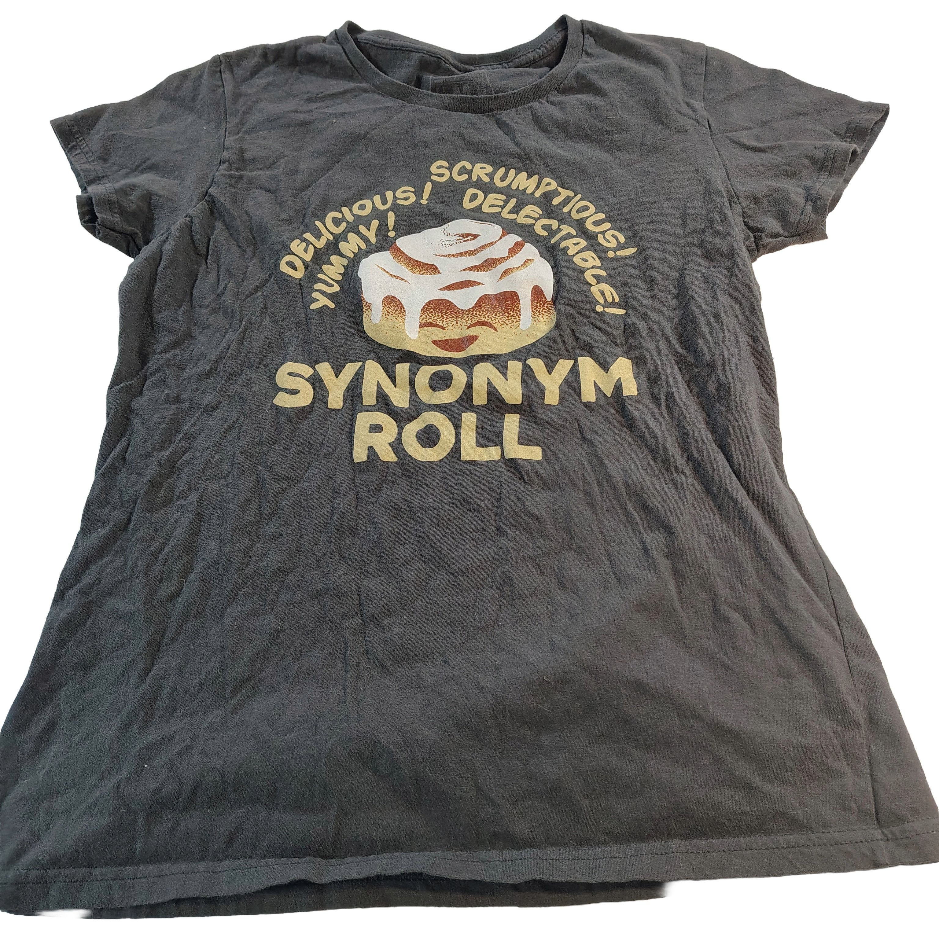 Other Women's Medium Dark Grey "Synonym Roll" Graphic T-Shirt Size M / US 6-8 / IT 42-44 - 1 Thumbnail