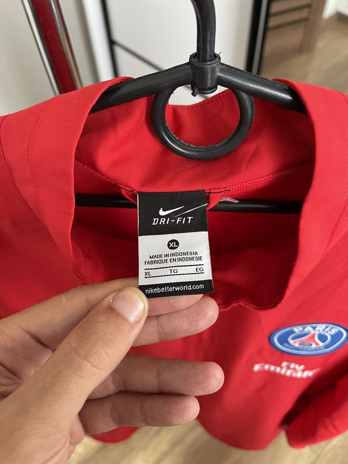 Nike Nike Paris Saint Germain PSG Soccer Track Jacket Size US XL / EU 56 / 4 - 10 Thumbnail