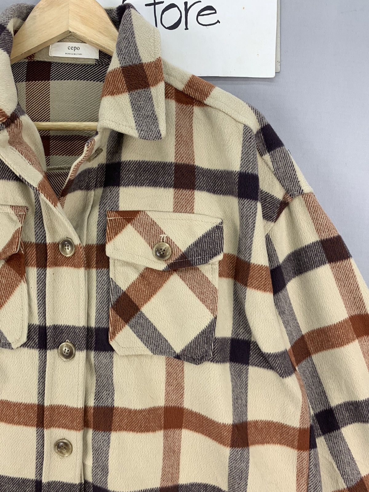 CPO Cepo Work & Military Plaid CPO Flannel Jacket Size US XL / EU 56 / 4 - 5 Thumbnail