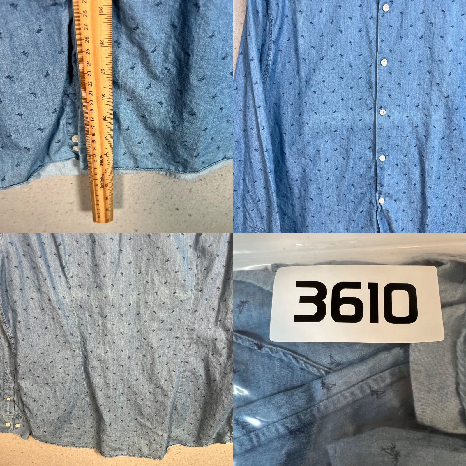 Saks Fifth Avenue VINTAGE Saks Fifth Avenue Button-Up Shirt Mens 2XL Blue 100% Cotton Regular Long Sleeve Men's Shirt Blue 2XL Size US XXL / EU 58 / 5 - 8 Thumbnail