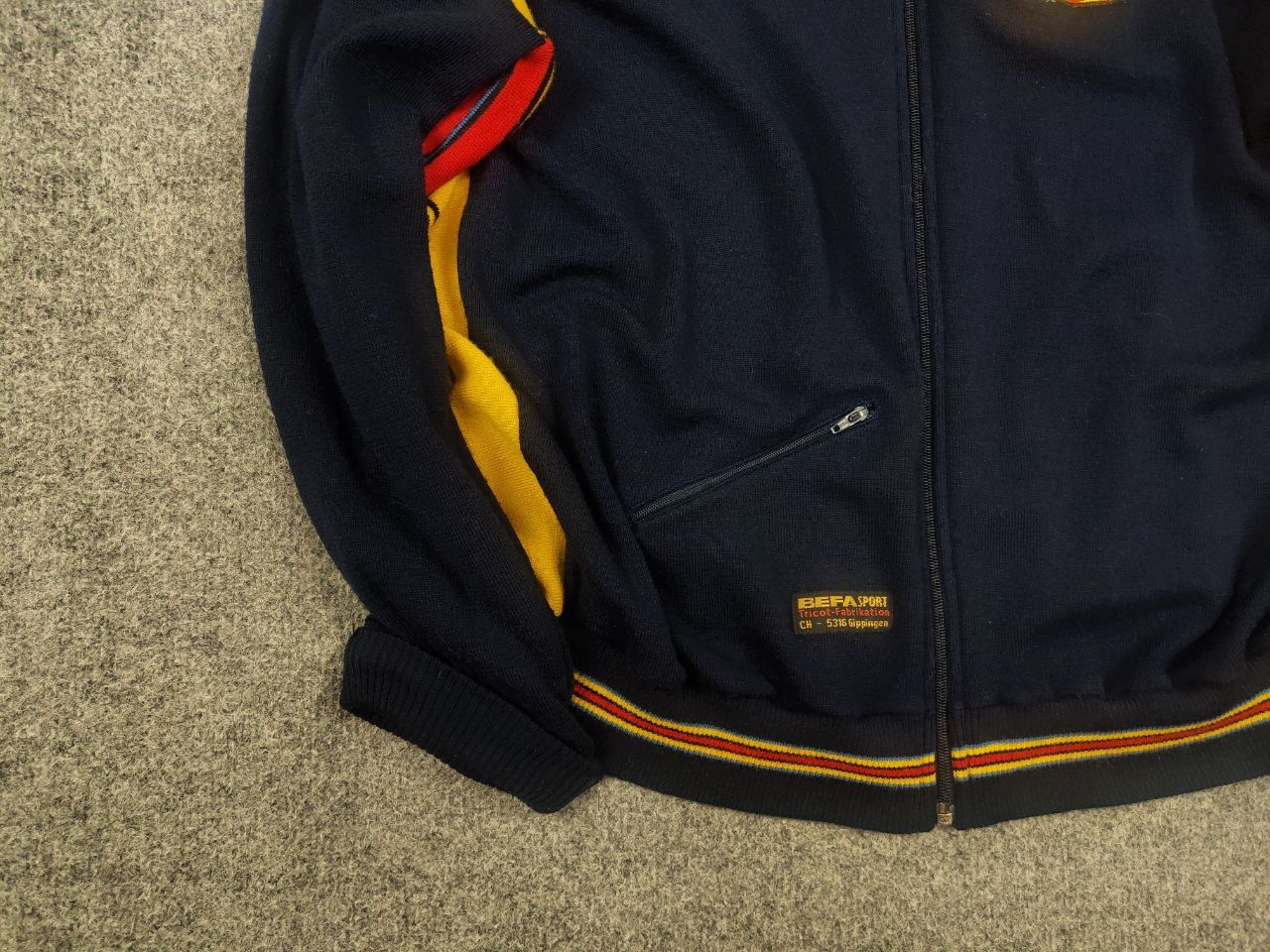 Vintage Vintage 70's Befa FFA Feldschützen Mohlin Wool Track Jacket Size US L / EU 52-54 / 3 - 6 Thumbnail