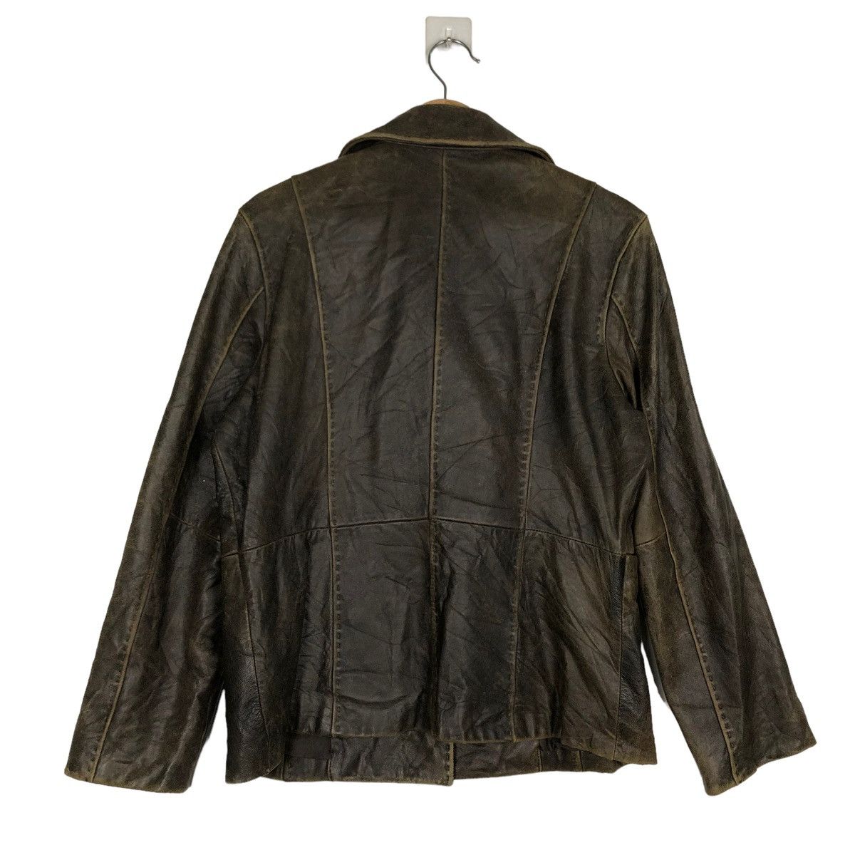 Genuine Leather 🔥90s Vintage Genuine Leather Jacket Gianni Lo GuidiceMilano Size US M / EU 48-50 / 2 - 3 Thumbnail