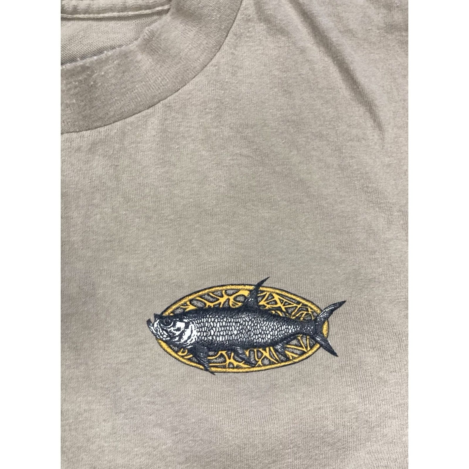 Vintage VINTAGE H Blue O Tarpon Fish Graphic T-shirt Men XXL Beige USA 90s Single Stitch Mens T-Shirt Size US XXL / EU 58 / 5 - 5 Thumbnail