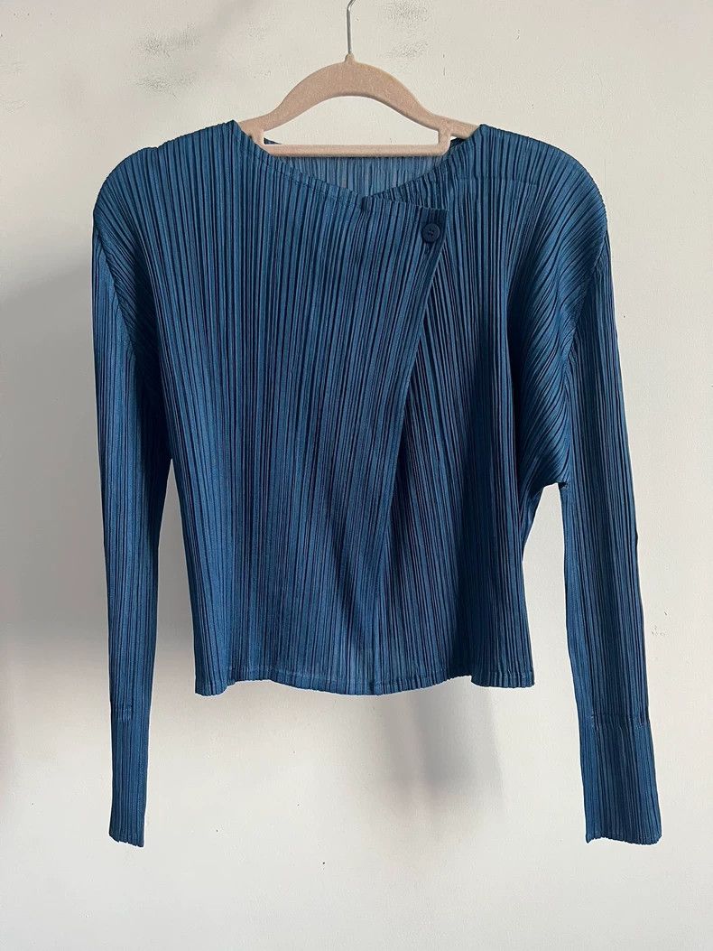 Issey Miyake issey miyake size:3 Blue long sleeves 2505-Nextarrow Size XXS / US 00 / IT 34 - 1 Thumbnail