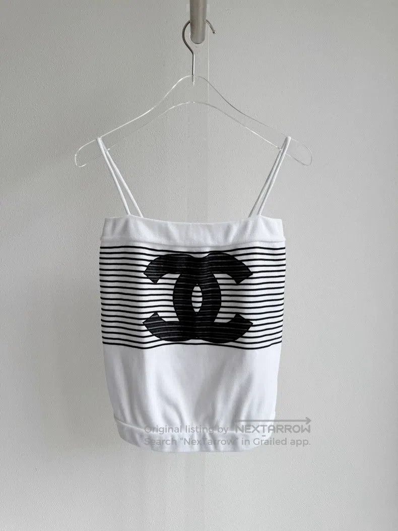 Chanel Chanel 24S black and white striped suspender vest Size XS / US 0-2 / IT 36-38 - 4 Thumbnail