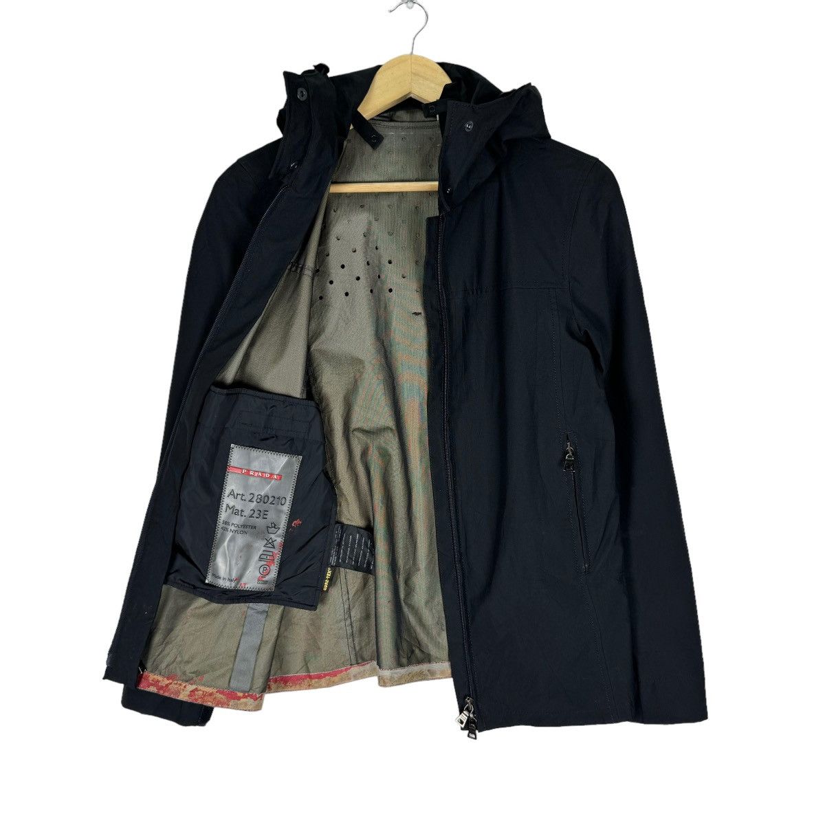 Prada 🌟PRADA GORETEX HOODIE LIGHT ZIPPER JACKET Size US S / EU 44-46 / 1 - 7 Thumbnail