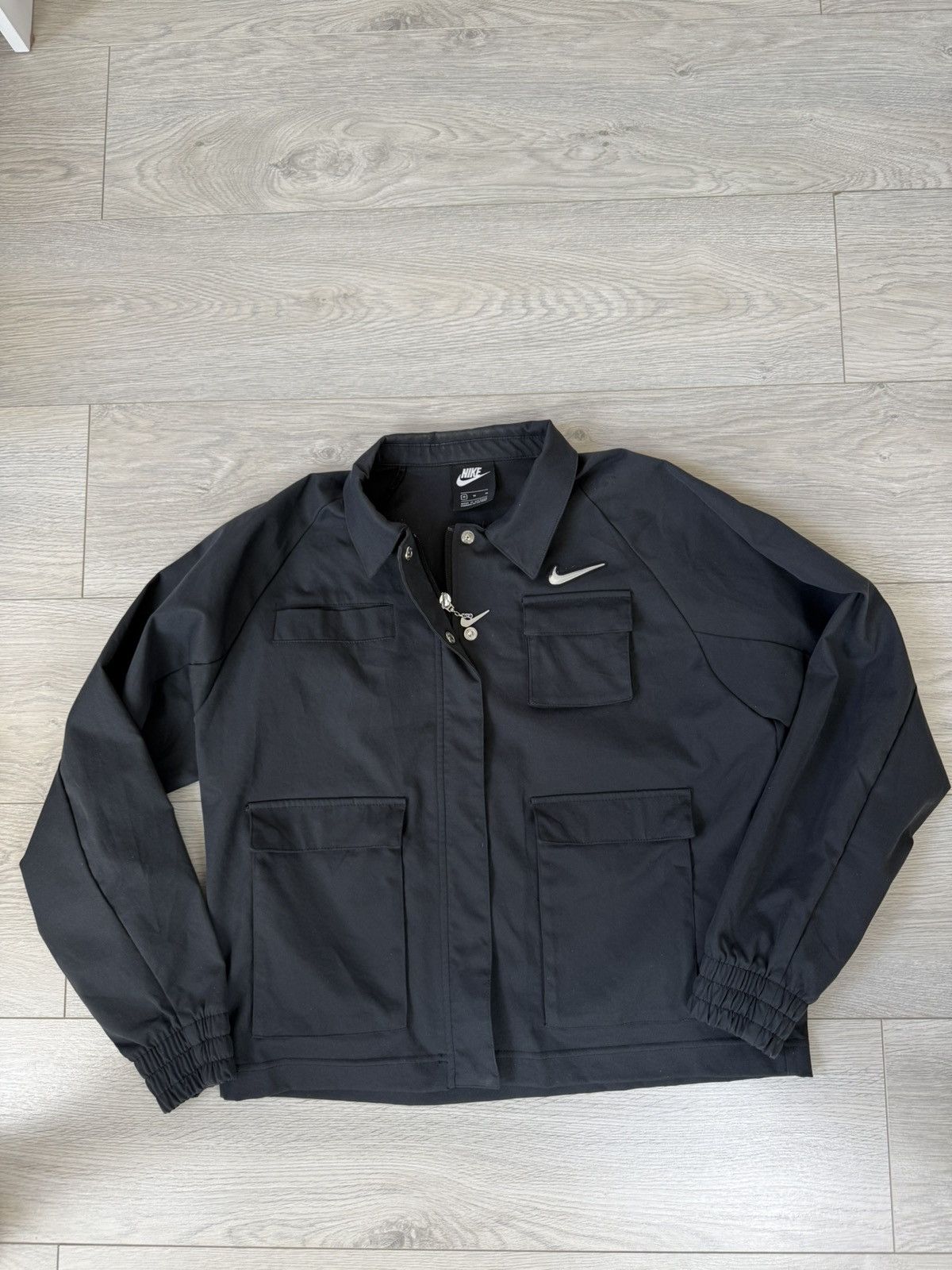 Nike Nike Sportswear Swoosh Woven Jacket CZ8898-010 Size M / US 6-8 / IT 42-44 - 6 Thumbnail