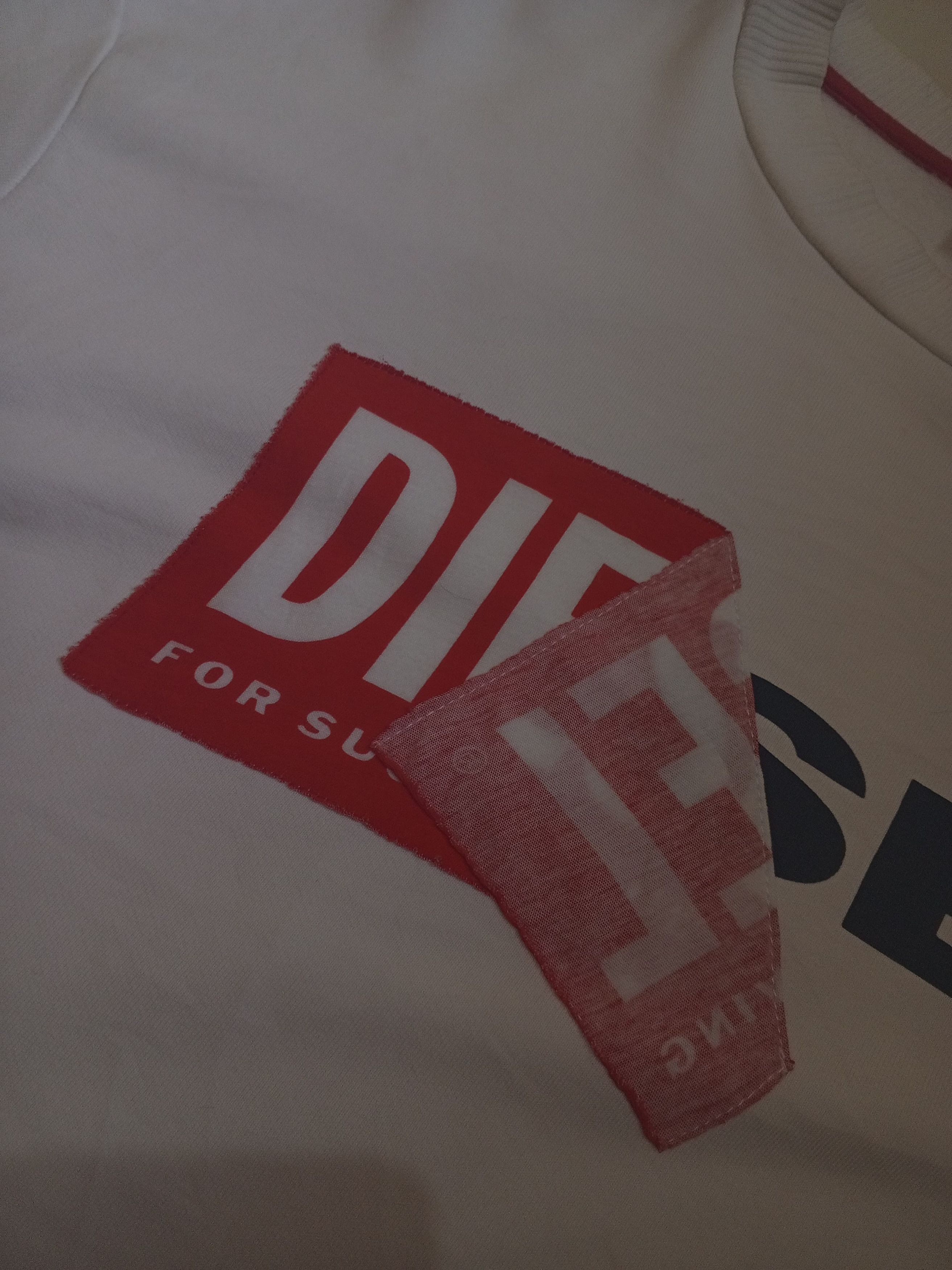 Diesel Diesel SSamy Felpa white Sweatshirt sz.M (oversized) Size US M / EU 48-50 / 2 - 3 Thumbnail