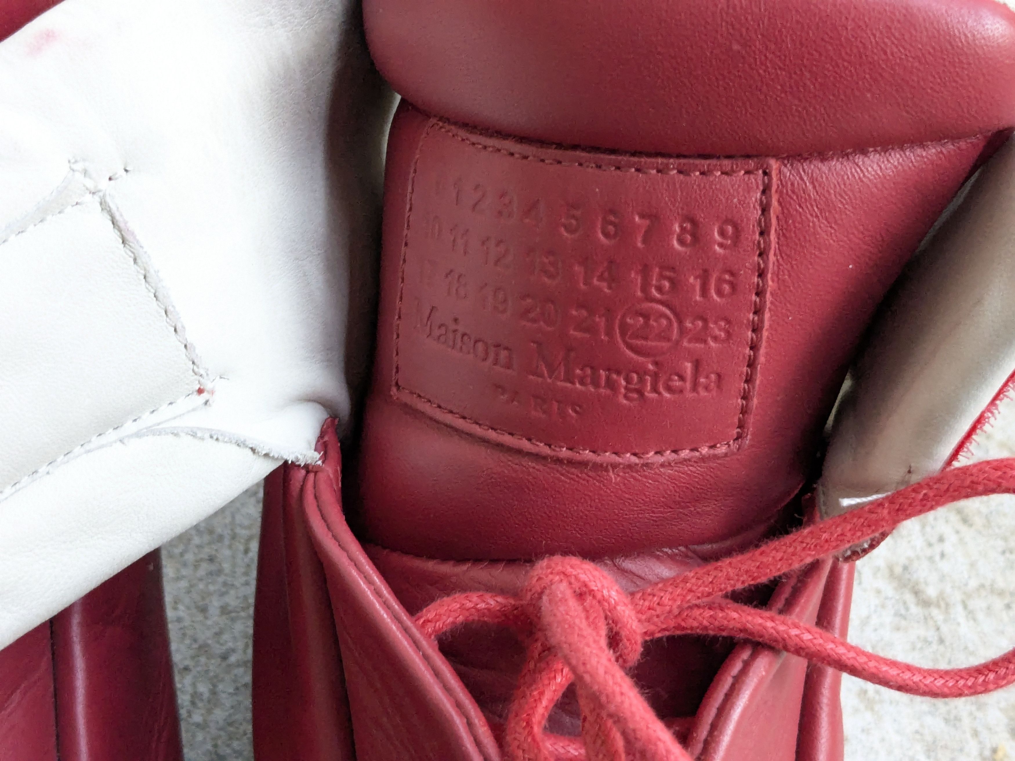 Maison Margiela Maison Margiela Future Red 9 42 Leather High Tops Size US 9 / EU 42 - 8 Thumbnail