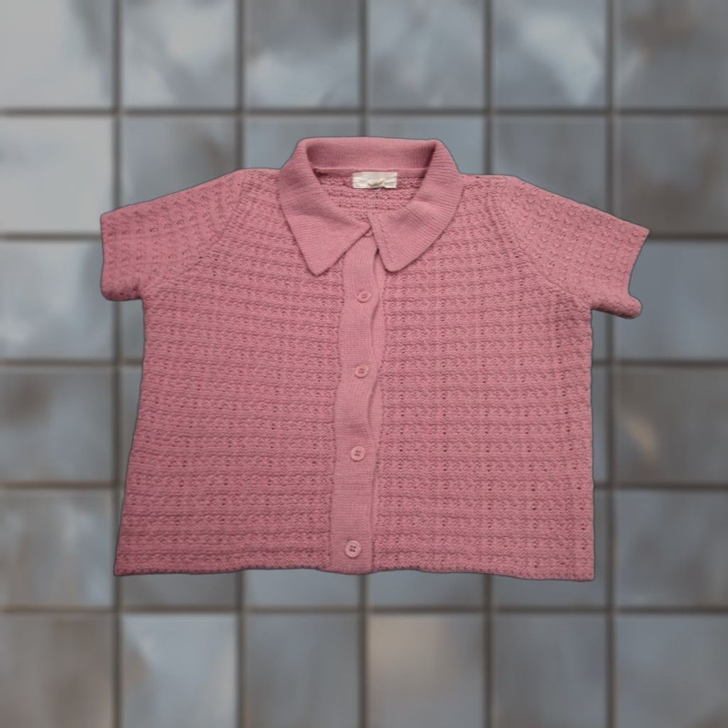 Vintage By Design Cardigan Sweater Womens L Pink Knit Button Top Academia Fairy Preppy Size L / US 10 / IT 46 - 1 Thumbnail