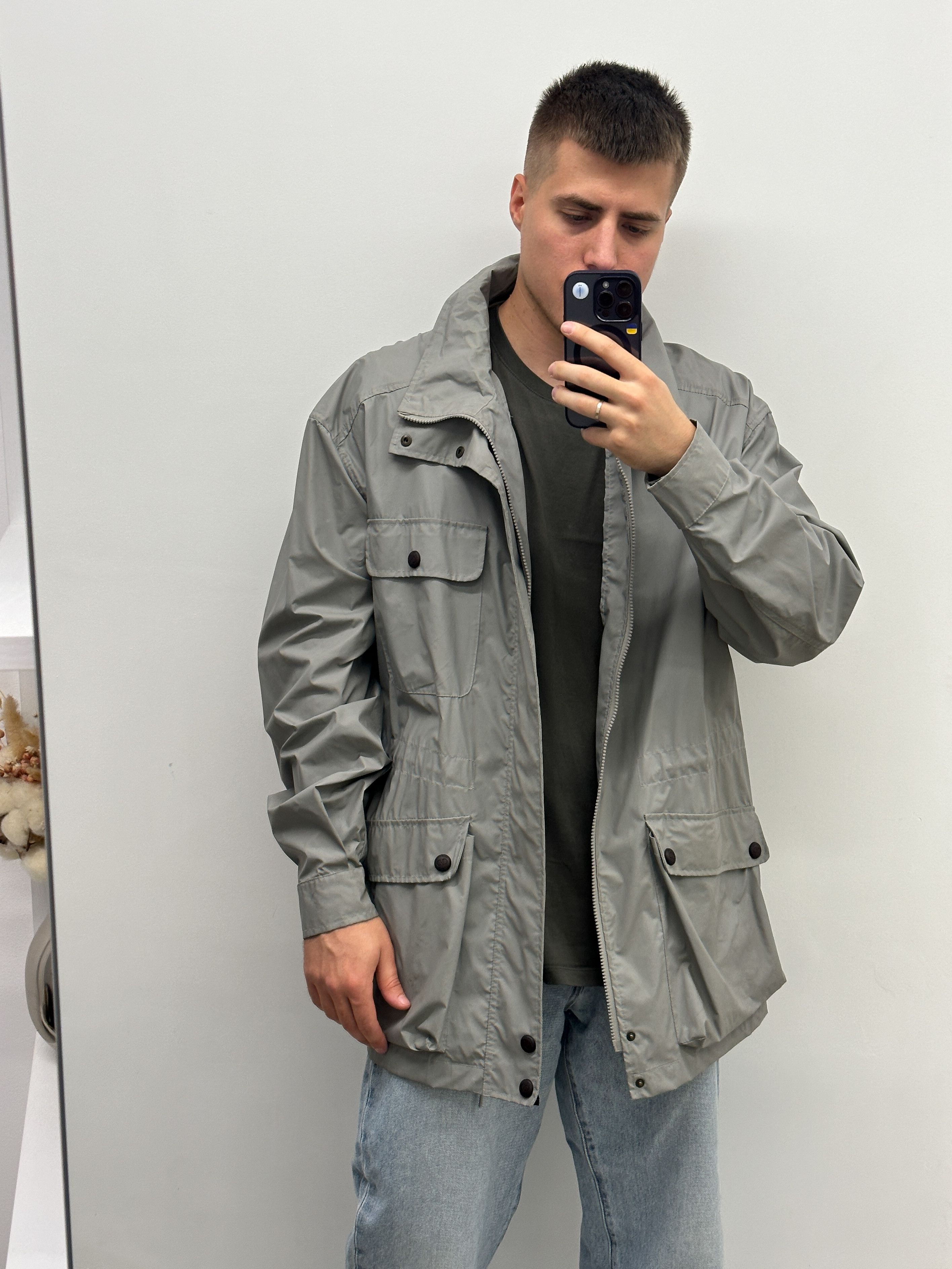 Valentino × Vintage Vintage Valentino Nylon Raincoat Jacket Size US L / EU 52-54 / 3 - 2 Thumbnail