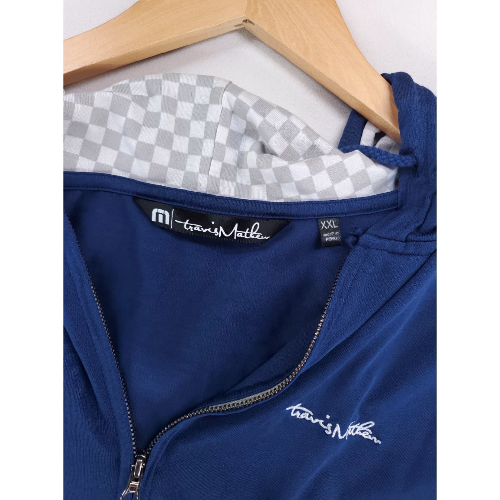 TravisMathew Travis Mathew Full Zip Hoodie Jacket Gray Blue Mens XXL Size US XXL / EU 58 / 5 - 3 Thumbnail