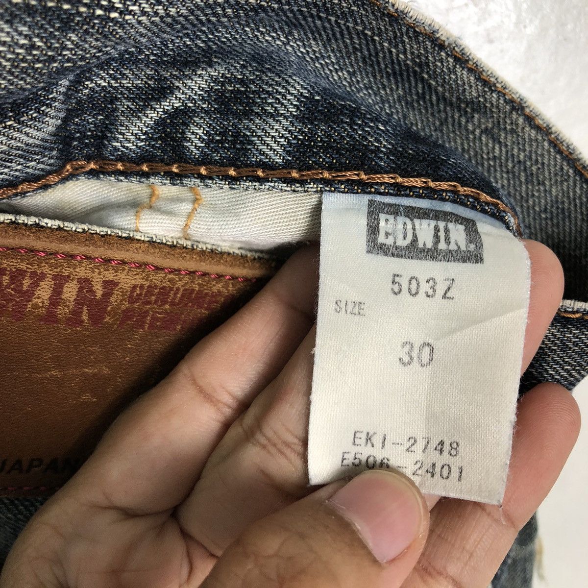 Japanese Brand ☄️90’s DISTRESSED DENIM JEANS EDWIN 503 MADE IN JAPAN Size US 30 / EU 46 - 18 Thumbnail