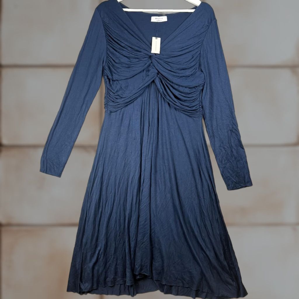Bailey 44 Bailey/44 Dress Womens Blue Sapphire Long Sleeve A-Line Knee Length L Blue Womens Bailey/44 Dress Size L / US 10 / IT 46 - 1 Thumbnail