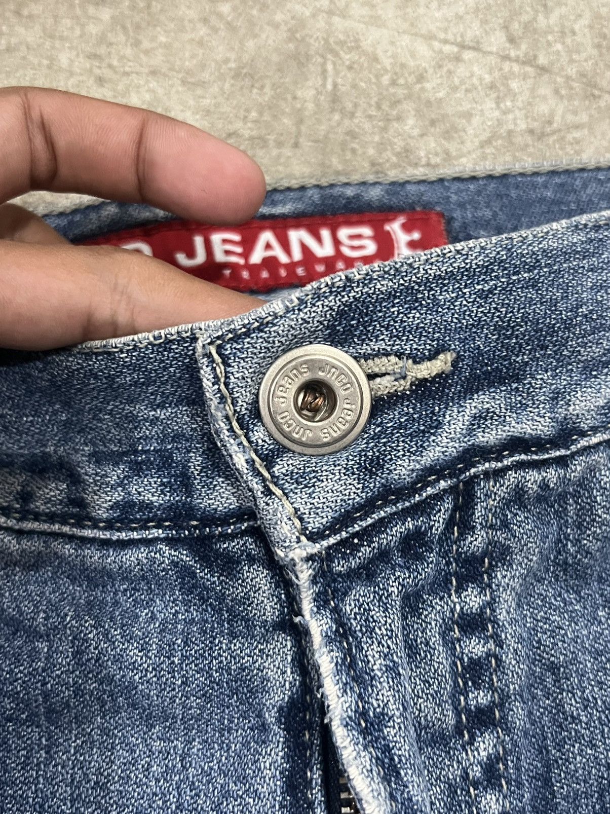 JNCO Rare Vintage Jnco Big Pocket Tribal Design Denim Jorts Size US 30 / EU 46 - 5 Thumbnail