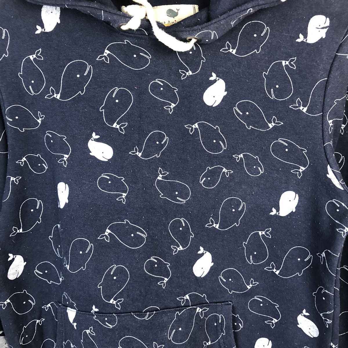 Japanese Brand Fat Animals wheel fullprint Dark Blue Hoodie #A474 Size US S / EU 44-46 / 1 - 9 Thumbnail