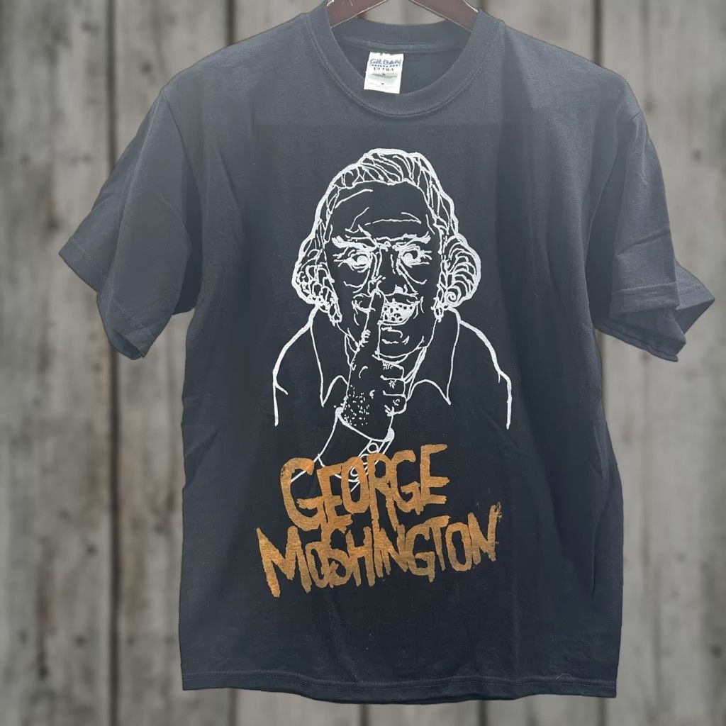 Gildan VINTAGE George Moshington Shirt Mens M Black 1990s Punk Grunge Band Tee Nike? Size US M / EU 48-50 / 2 - 1 Thumbnail