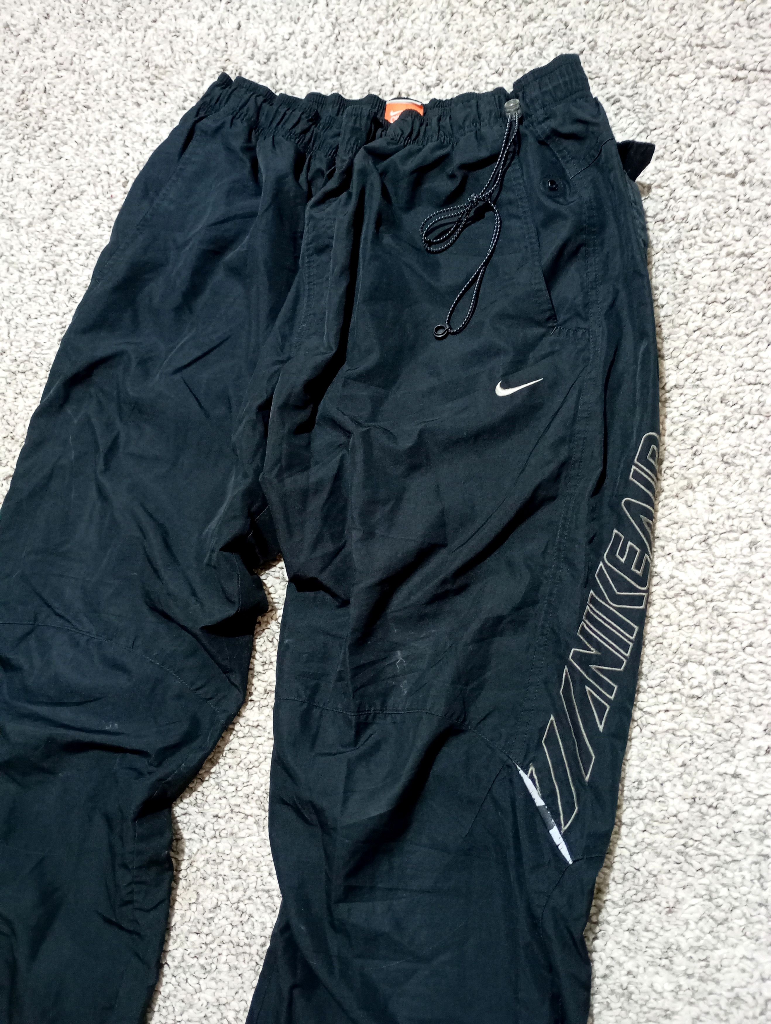 Nike Vintage Nike Air Pants 00s Nylon Striped Swoosh Y2K Baggy Size US 34 / EU 50 - 3 Thumbnail
