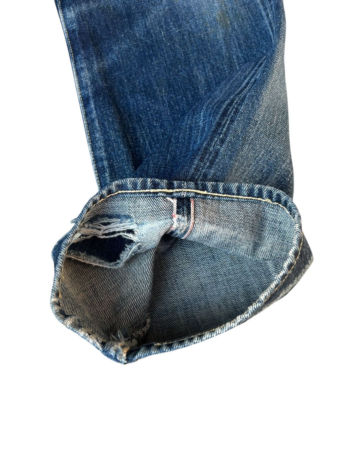 Levi's Vintage Clothing 2000s LVC Levi’s 501 XX Big E Distress Denim Selvedge Jeans Size US 30 / EU 46 - 13 Thumbnail