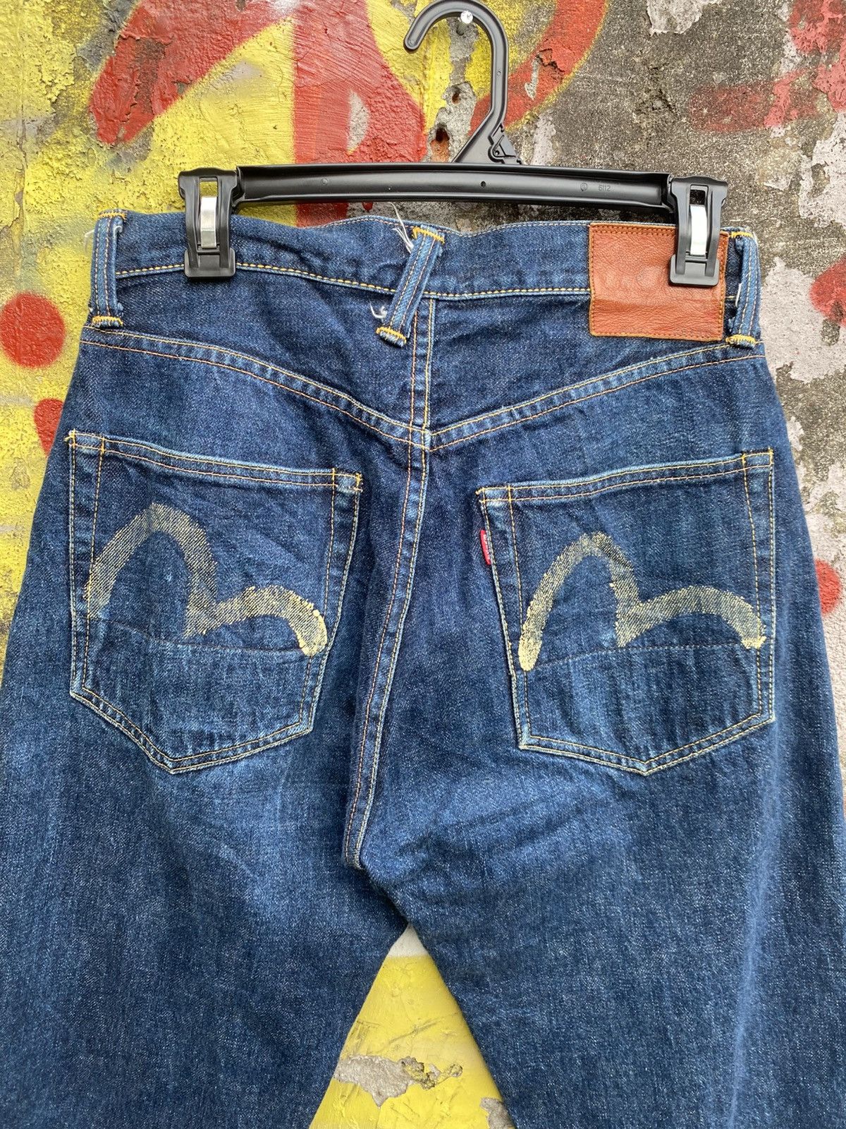 Evisu Very rare Vintage short jeans evisu selvedge black & yellow Size US 29 - 3 Thumbnail