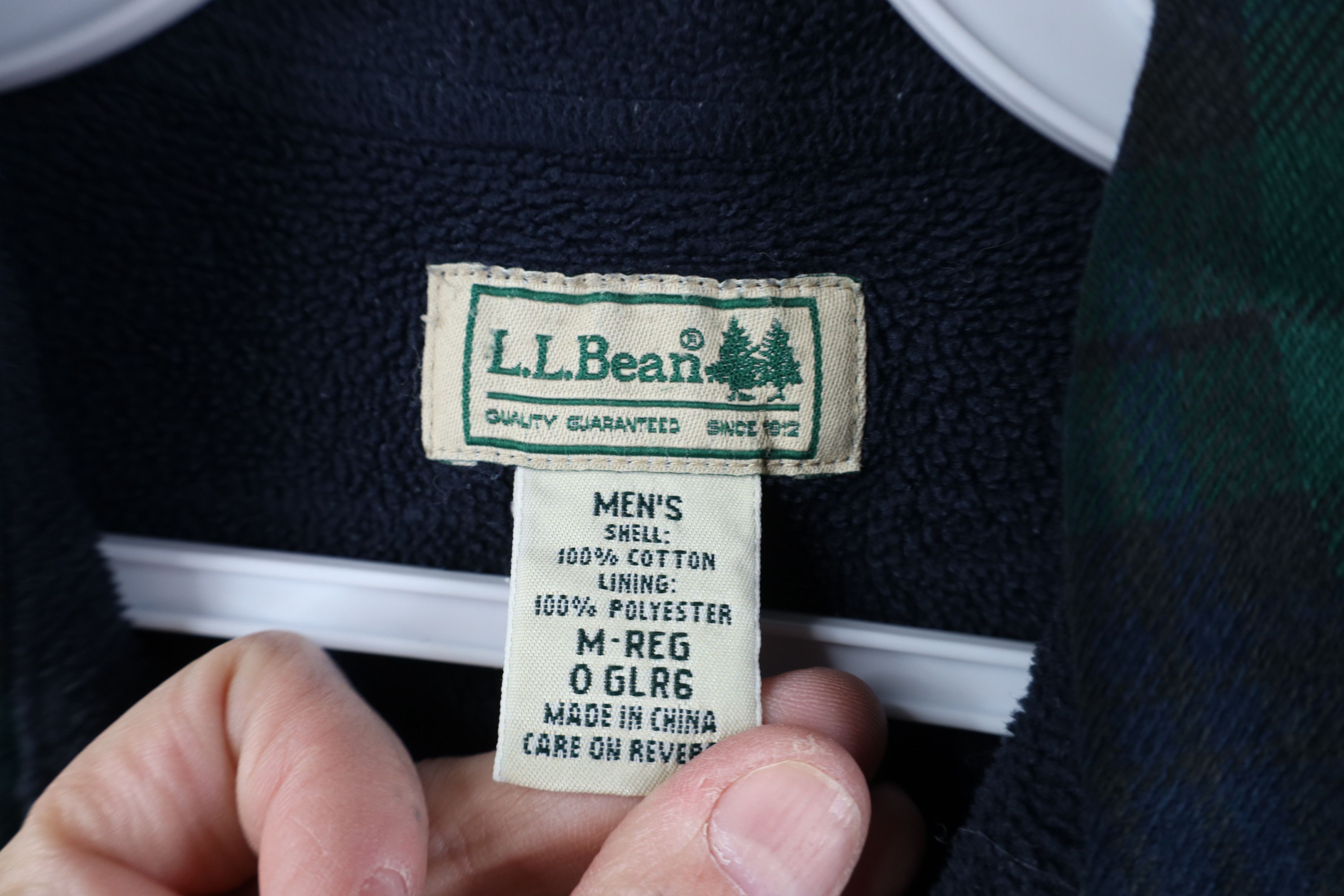 L.L. Bean Vintage LL Bean Fleece Lined Flannel Shirt Jacket Plaid Size US M / EU 48-50 / 2 - 9 Thumbnail