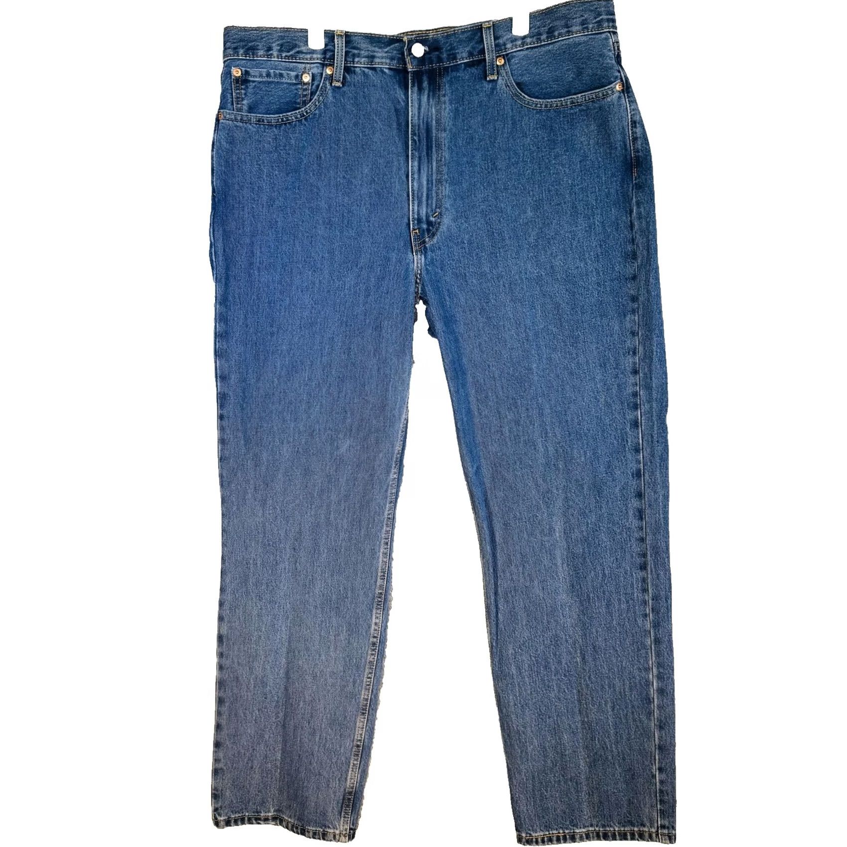 Levi's Levi's 550 Jeans Mens 40x32 Blue Medium Wash Relaxed Straight Denim Zip Fly Size US 40 / EU 56 - 5 Thumbnail