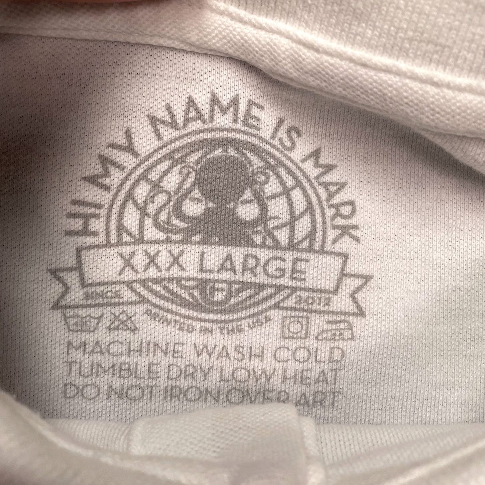 Vintage Hi My Name Is Mark Polo Mens 3XL Shirt Mark Hoppus Blink 182 +44 HMNIM Octopus Polo Shirt (White) Size US XXL / EU 58 / 5 - 2 Thumbnail