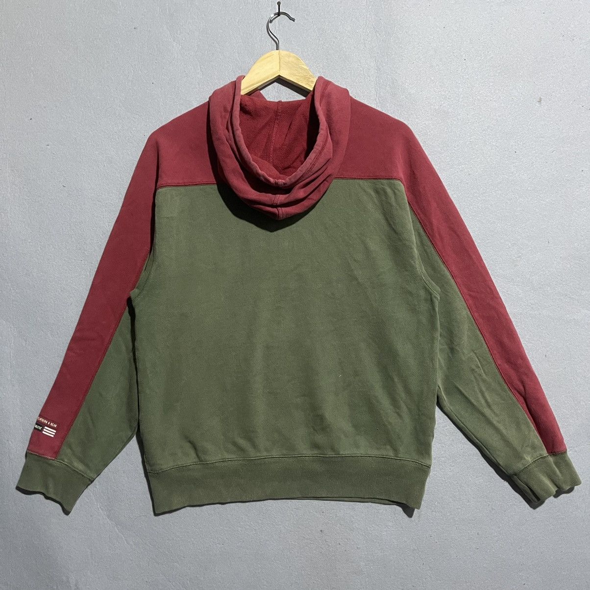 Eddie Bauer Vintage 90s Eddie Bauer Sport Hoodie – Green & Burgundy Size US XS / EU 42 / 0 - 5 Thumbnail