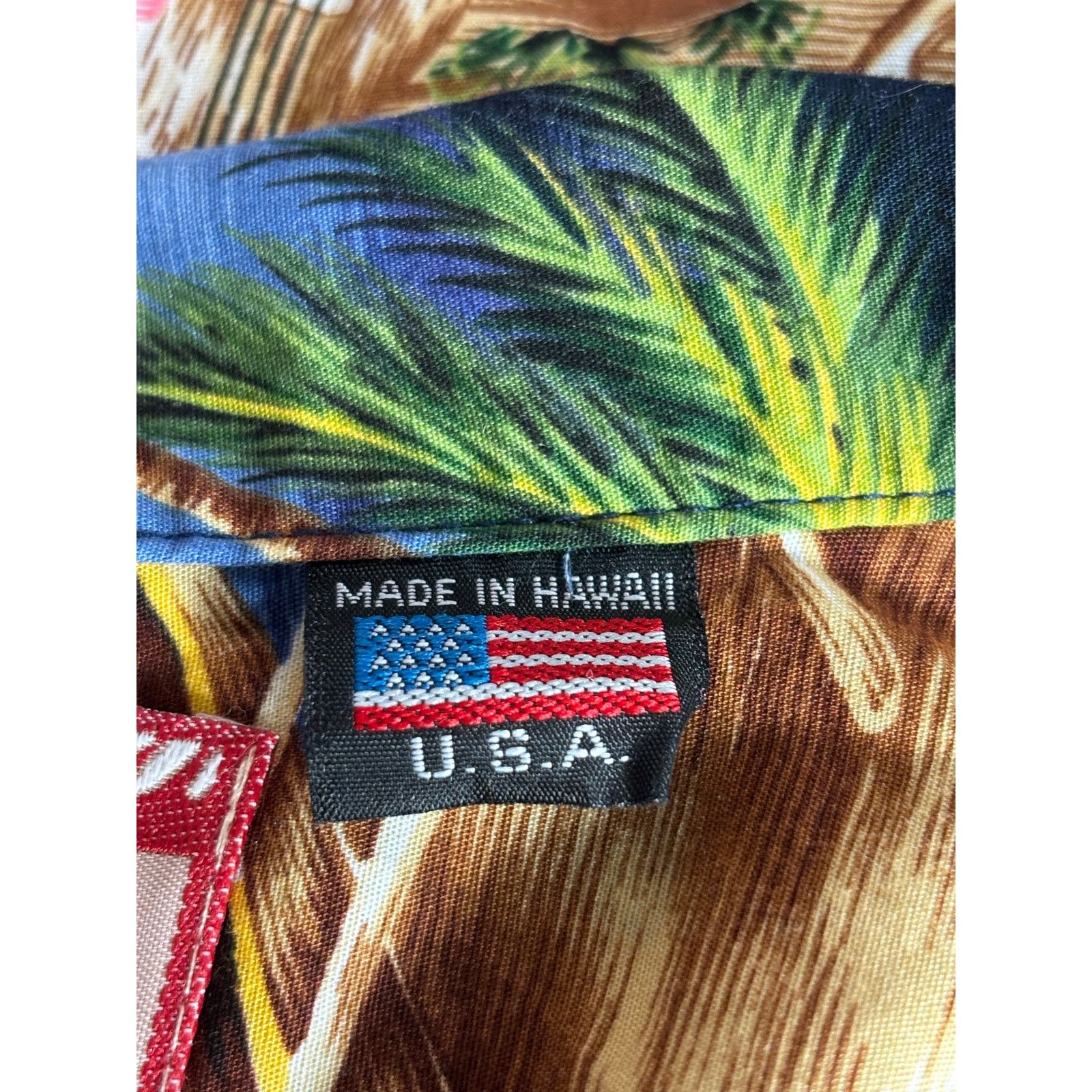 Vintage Vintage 90s RJC Hawaiian Shirt Island Map Print Blue Palm Size US L / EU 52-54 / 3 - 10 Thumbnail